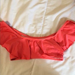 gianni bini coral bikini top